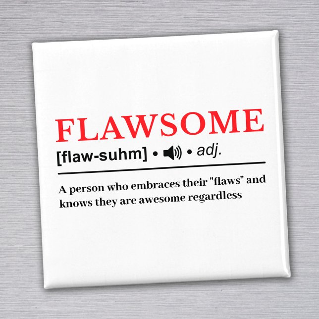 Flawsome - Customizable Dictionary Definition Magnet (Von Creator hochgeladen)