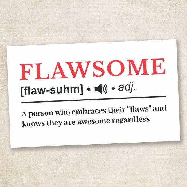 Flawsome - Customizable Dictionary Definition Rechteckiger Aufkleber (Von Creator hochgeladen)