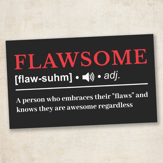 Flawsome - Customizable Dictionary Definition Rechteckiger Aufkleber (Von Creator hochgeladen)