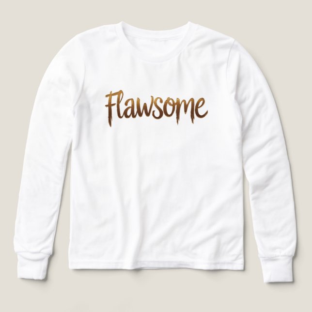 "Flawsome" Kids' Self-Esteem & Confidence T-Shirt  (Design Vorderseite)