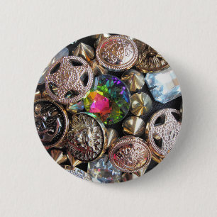 Flea Market Bling Button