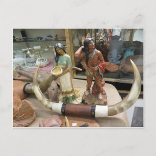 Flea Market Indian Display Postkarte