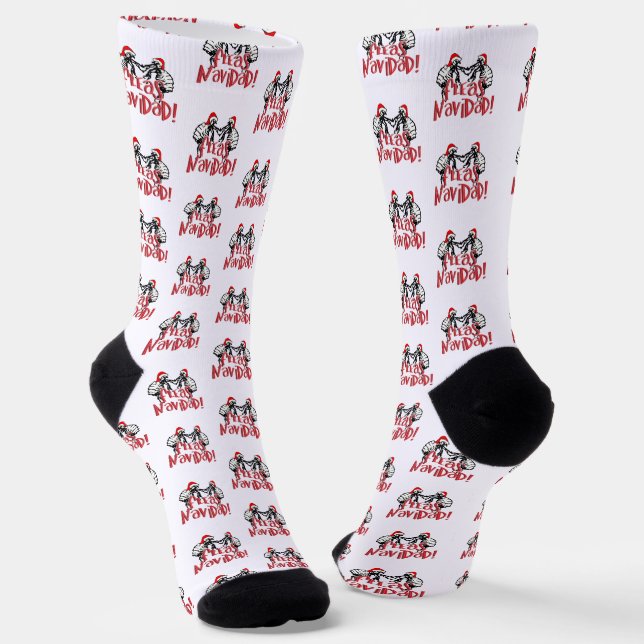 Fleas Navidad Christmas Socken (Gewinkelt)