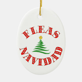 Fleas Navidad Keramik Ornament