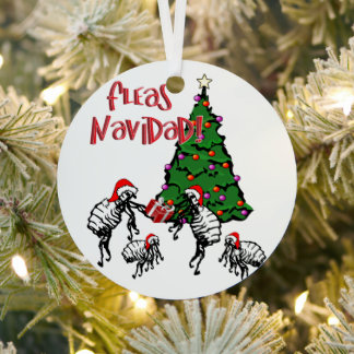 FLEAS NAVIDAD - Weihnachtsflotten und Weihnachtsba Ornament Aus Metall