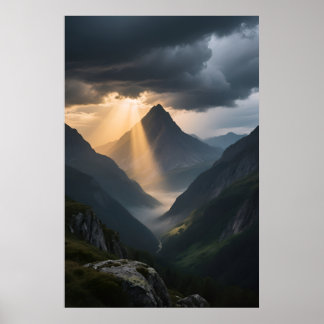 Flechte und Licht Poster