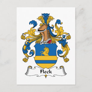 Fleck-Familienwappen Postkarte