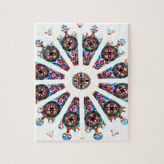 Fleck-Glasfenster Puzzle