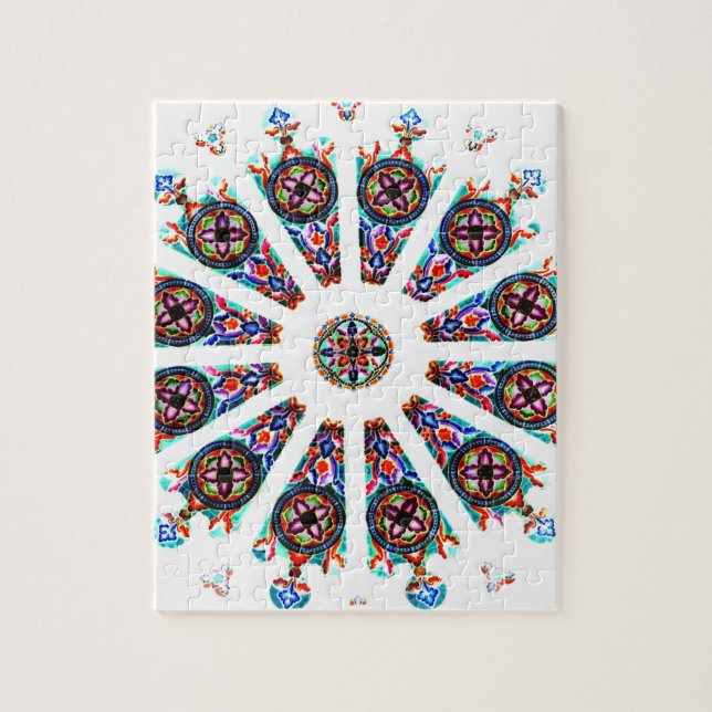 Fleck-Glasfenster Puzzle (Vertikal)