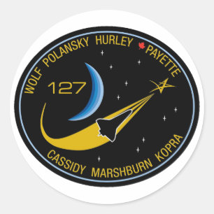 Flecken des Auftrag-STS-127 Runder Aufkleber