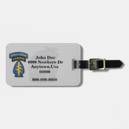 Flecken-Gepäckanhänger der grünen Barette der Gepäckanhänger