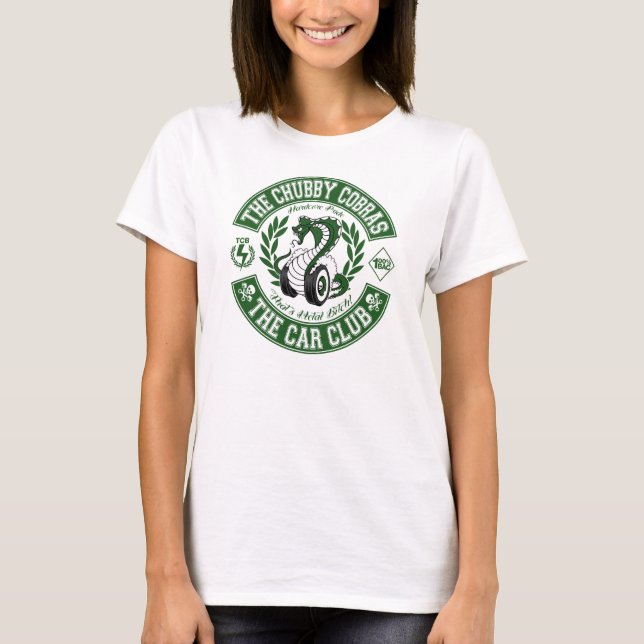 Flecken-grüne Spaghettis T-Shirt (Vorderseite)