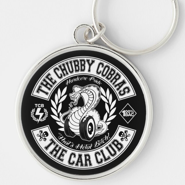 Flecken-Schwarzes 2" Schlüsselanhänger (Vorne)