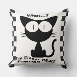 Fleckenkatze und Lover-Kissen Kissen