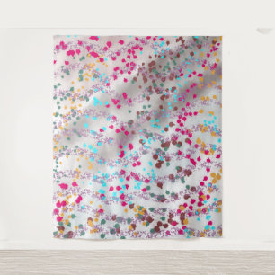 Fleckentexte Farbvolle Kunst Wandteppich