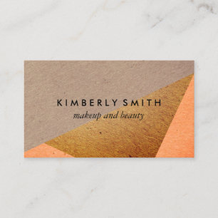 Fleckige natürliche Farbblöcke Visitenkarte