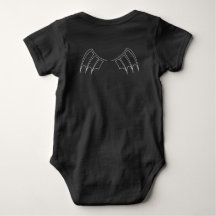 Fledermaus-Baby-Body - Flügel auf der Rückseite Pe