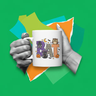 Fledermaus-Buchstaben-Block Kaffeetasse