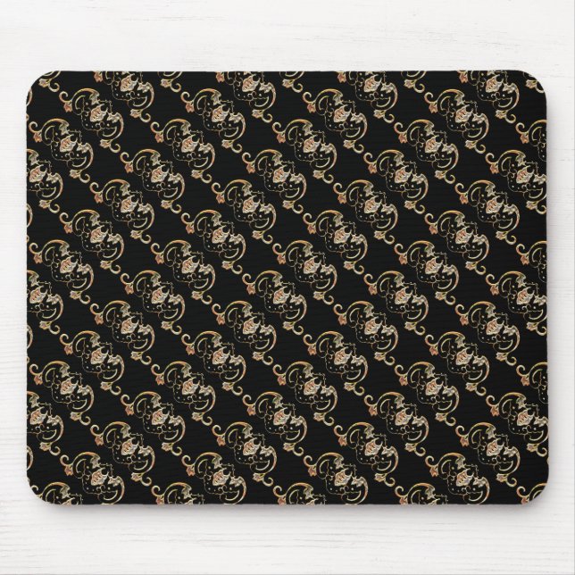 Fledermaus chinesisches Symbol Gel-Mauspad Mousepad (Vorne)