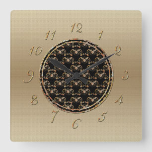 Fledermaus-Chinesisches Symbol Quadratische Wanduhr