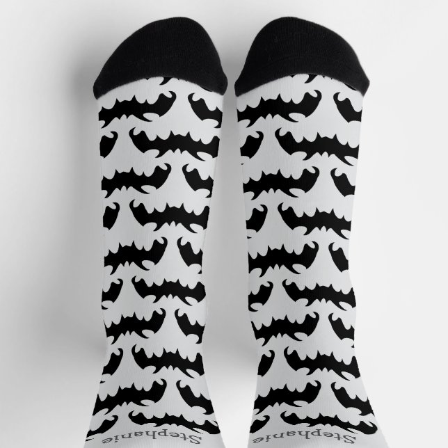 Fledermaus-Design Socken (Oben)
