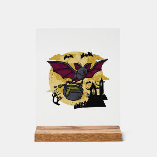 Fledermaus Halloween Acrylschild
