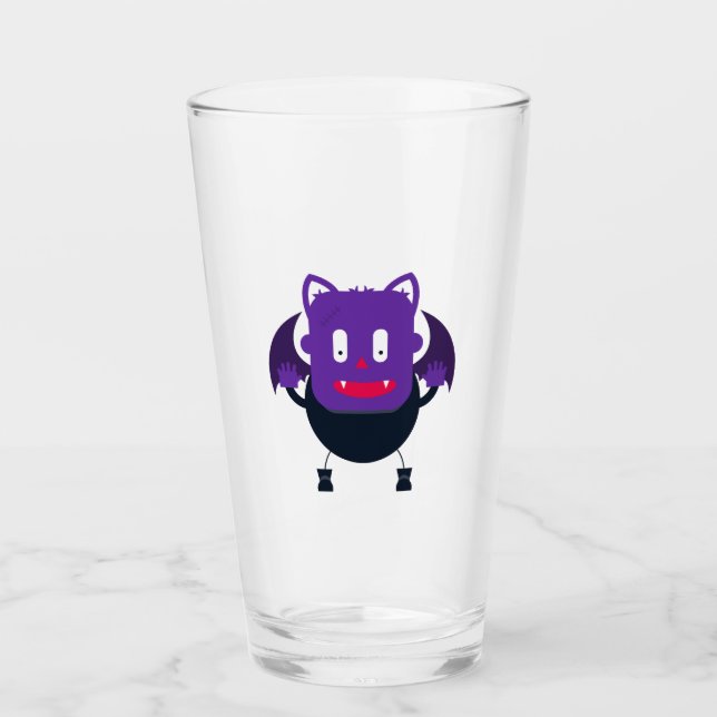 Fledermaus halloween glas (Vorderseite)