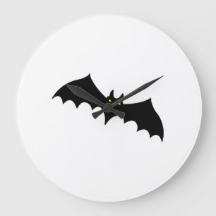 Fledermaus halloween        große wanduhr