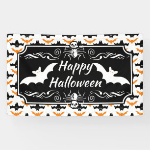 Fledermaus Halloween Muster Banner