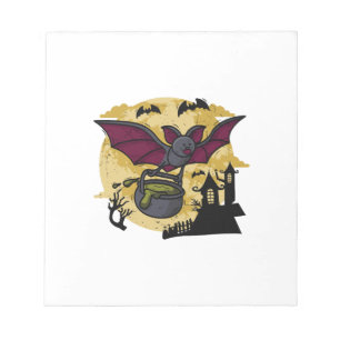 Fledermaus Halloween Notizblock