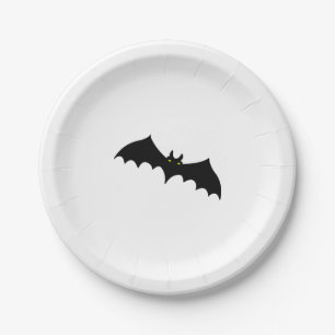 Fledermaus halloween pappteller