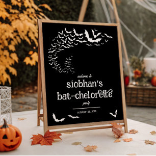 Fledermaus-Junggesellinnen-Abschied Halloween Them Poster