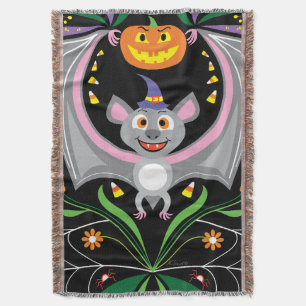 Fledermaus-Midnight-Kürbisfeld Decke