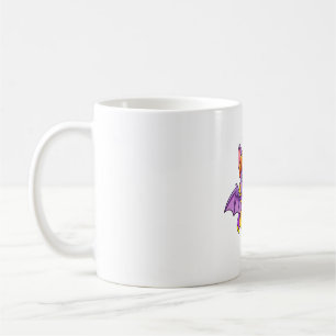 Fledermaus mit Kürbishut und Kandieimer Kaffeetasse