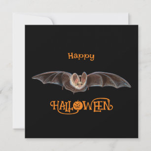 Fledermaus Pipistrellus Illustration Halloween Sch Feiertagskarte