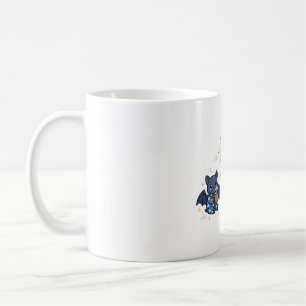 Fledermaus-Pyjama-Party-Kakao-Halloween-Kunst Kaffeetasse