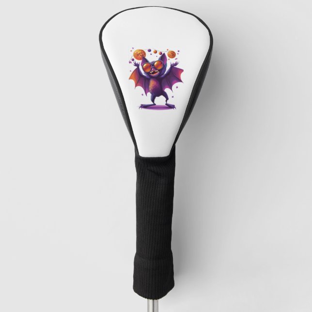 Fledermaus-tastische Party Golf Headcover (Vorderseite)