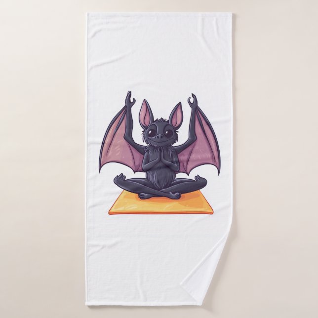 Fledermaus-Yoga-Fluss Badehandtuch (Badehandtuch)