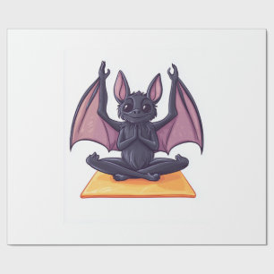 Fledermaus-Yoga-Fluss Geschenkpapier