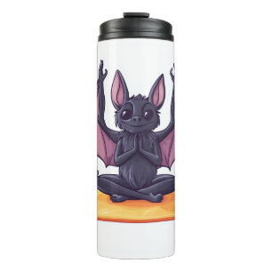 Fledermaus-Yoga-Fluss Thermosbecher