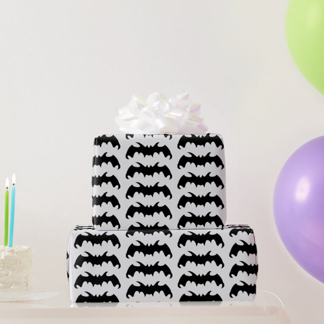 Fledermausdesign Hintergrund in beliebiger Farbe Geschenkpapier (Partygeschenke)