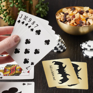 Fledermausdesign mit beliebigem Hintergrund person Spielkarten