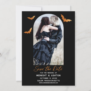 Fledermäuse Arch Foto Halloween Hochzeit Save the  Date