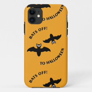 Fledermäuse bis Halloween-Orange-Platz iPhone 11 Hülle