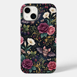 Fledermäuse, die durch Rosen fliegen, Gothic-iPhon Case-Mate iPhone 14 Hülle