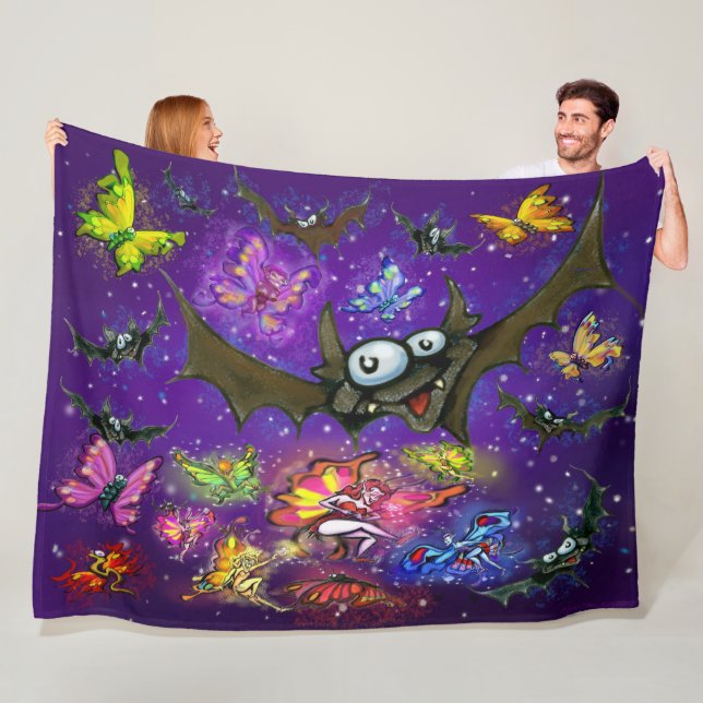 Fledermäuse Fleecedecke (Beispiel)