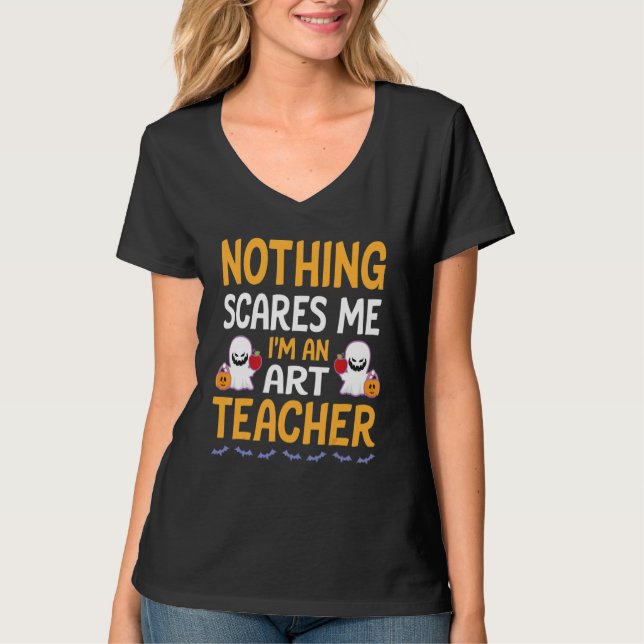Fledermäuse Ghosts Pumpkin Nothing Scures Mir bin  T-Shirt (Vorderseite)