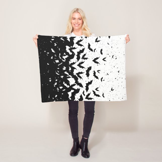 Fledermäuse Halloween Horror Vampire Fleecedecke (Beispiel)