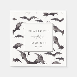 Fledermäuse Halloween - weiß Serviette