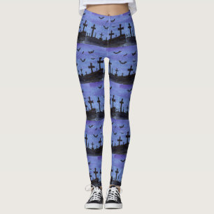 Fledermäuse im Friedhof Leggings